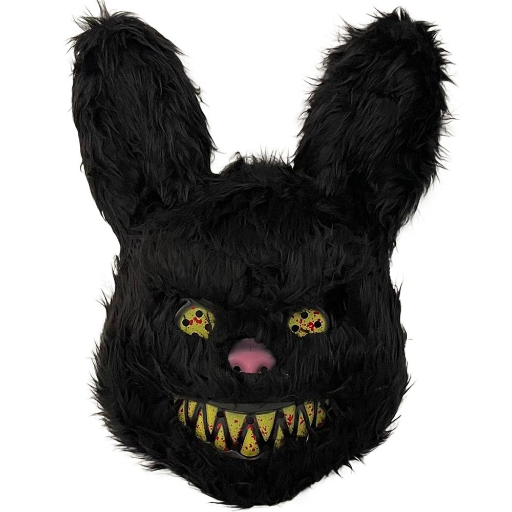 Led Purge Mask Halloween - Máscara de conejito de peluche sangriento,