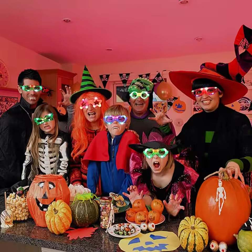 Gafas que brillan en la oscuri - Glow In The Dark Party Glasses reseña y precio