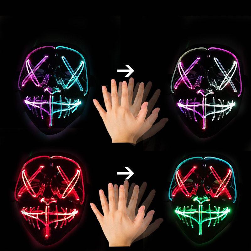 Máscara LED con Control por Ge - Led Purge Mask Halloween reseña y precio