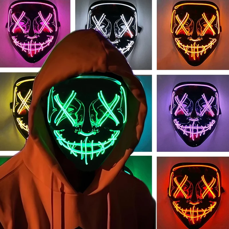 Máscara de purga iluminada par - Led Purge Mask Halloween reseña y precio