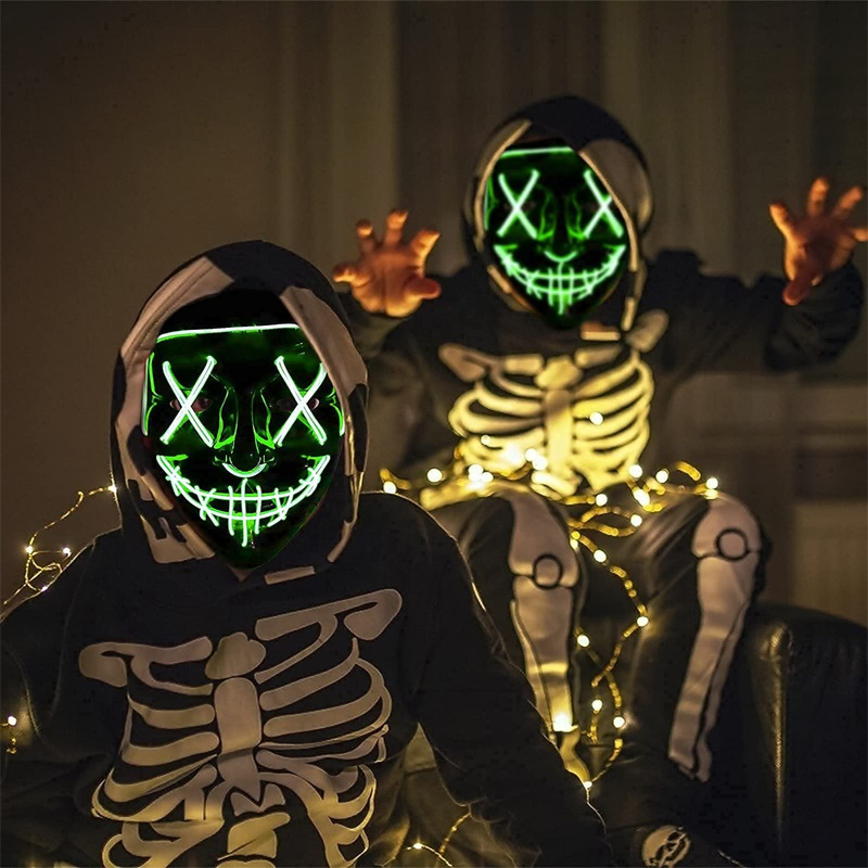 Máscara de purga iluminada par - Led Purge Mask Halloween reseña y precio