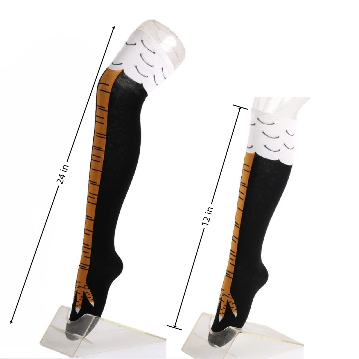 1/2 pares de calcetines hasta  - Funny Chicken Leg Socks reseña y precio