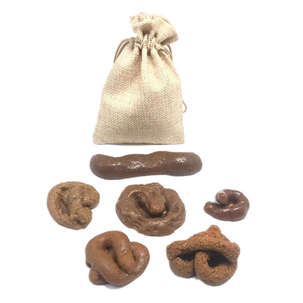 6 uds broma juguetes difíciles - Fake Poop Gag Gift reseña y precio