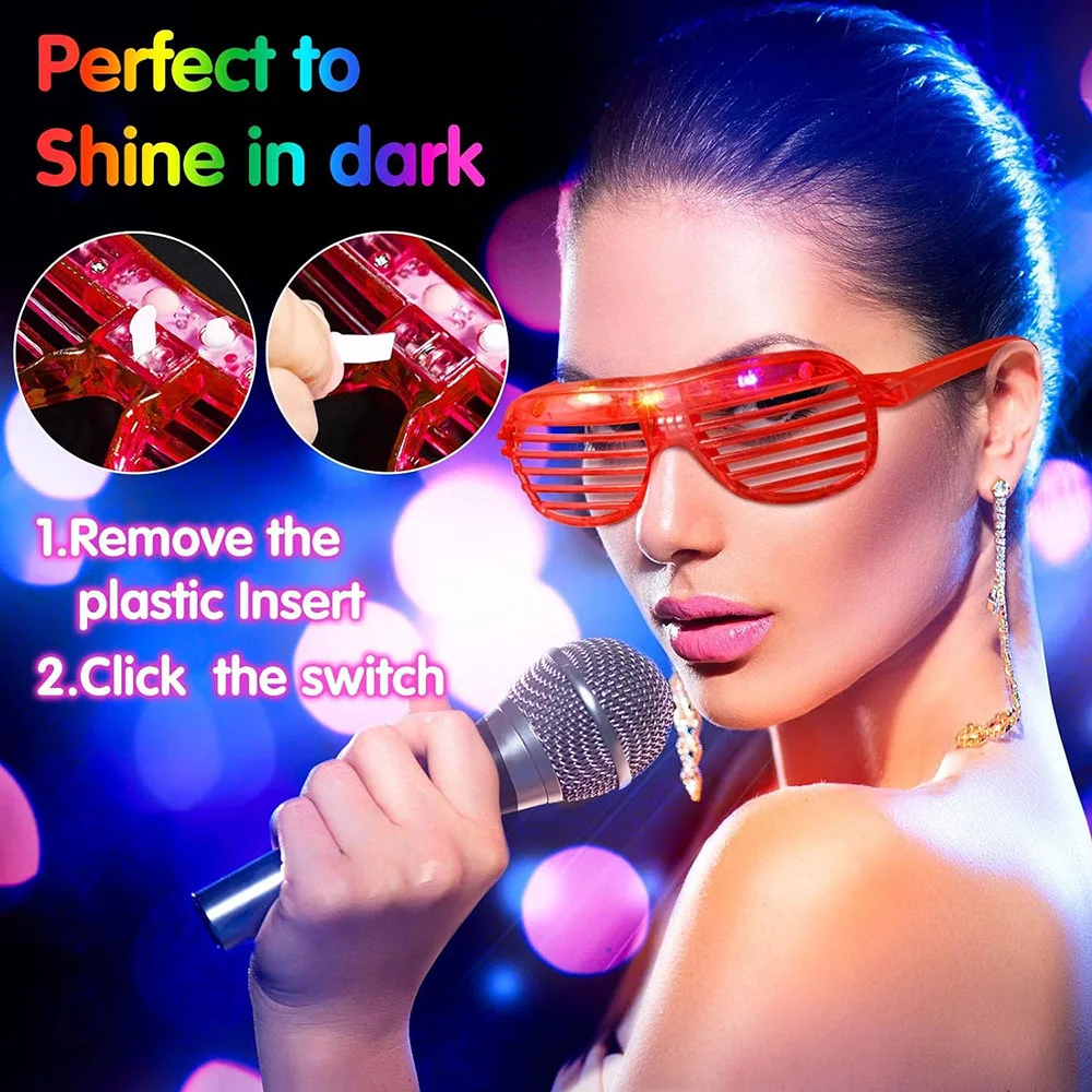 Gafas LED Luminosas para Fiest - Glow In The Dark Party Glasses reseña y precio