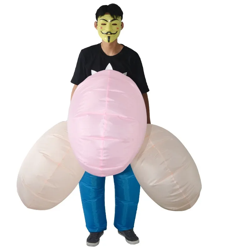 Traje inflable divertido para  - Inflatable Dinosaur Costume Adult reseña y precio