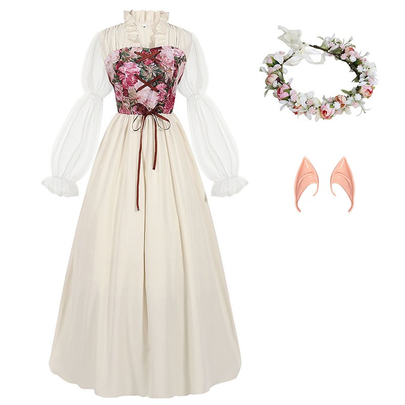 Vestido de cintura con corsé d - Costumes reseña y precio